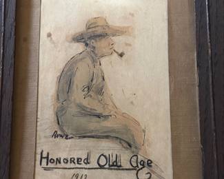 This artwork is a notable early piece by the American painter and illustrator Guy Rowe (1894–1968).