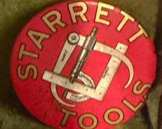 Vintage Starrett Tools Mirror