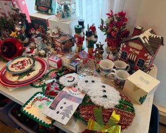 Various Christmas decorations