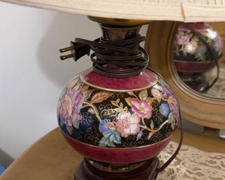 vintage Chinoiserie ginger jar style table lamp