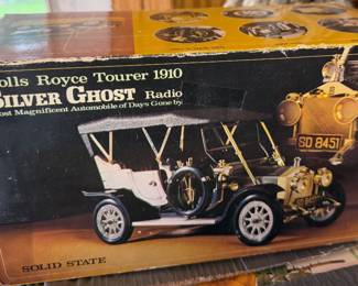 Novelty Rolls Royce Tourer 1910 Silver Ghost Radio