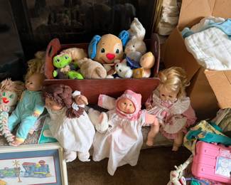 Various Toys and Baby Dolls