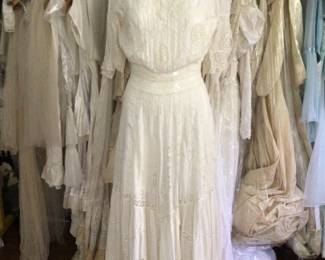 Edwardian “tea” dress. Studio room.