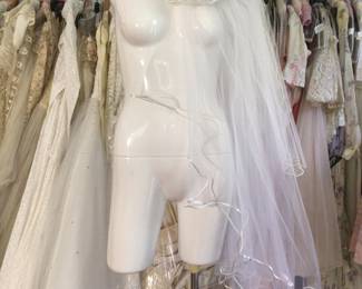Vintage ending veil example. Studio room.