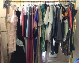 Random rack of vintage clothing. Some men’s
