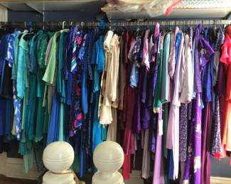 Vintage 1970s-1980s dresses. $25 room.