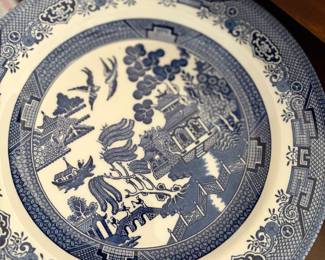 Churchill Blue Asian Plates