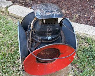 Antique Early 1900's Adlake Railroad Lamp from Chicago