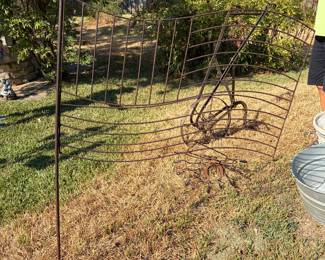 Cast Iron Flag Ornament