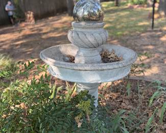 Vintage Cement Bird Baths