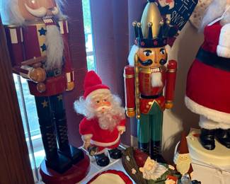 Vintage Nutcrackers and Santa's