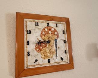 Mushroom Wall Clock