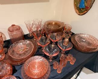 More Pink Depression Glass