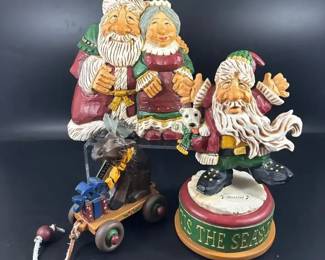 3 David Frykman Portfolio Holiday Figurines incl Musical.