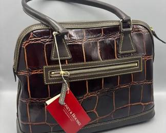 Dooney  Bourke Croc Embossed Satchel NWT