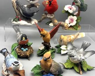 9 Porcelain Birds Collectible Figurines  Lenox and more