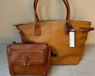 Dooney  Bourke Large Champosa Leather Tote Bag and Florentine Allison Crossbody Bag, NWT