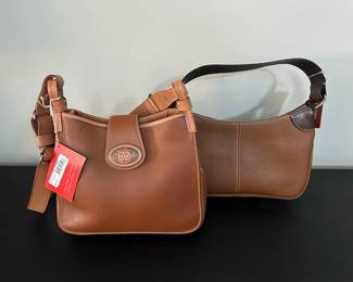 Dooney  Bourke Donegal Small Feedbag and Pebble Grain Small Hobo Shoulder Bag, NWT