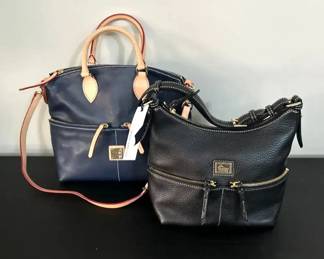 Dooney  Bourke Dillen Double Pocket Satchel and Dillen Double Pocket HoboSac Shoulder Bag, NWT
