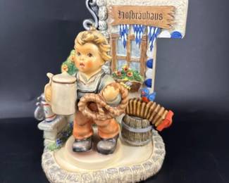 Hummelscapes Bavarian Bier Garden and Pretzel Boy