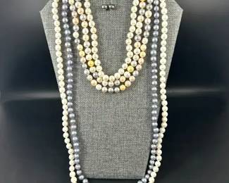 Lot of 5 Honora Collection Cultured Freshwater Pearl Necklaces and 1 Pair of Earrings
