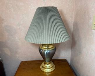 Silver and Gold Table Lamp