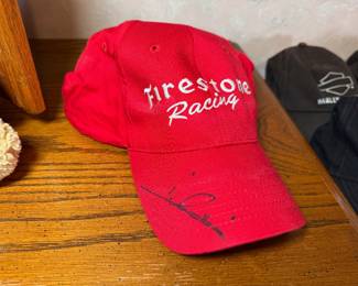Signed Firestone Racing baseball hat