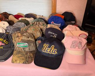 Various baseball hats