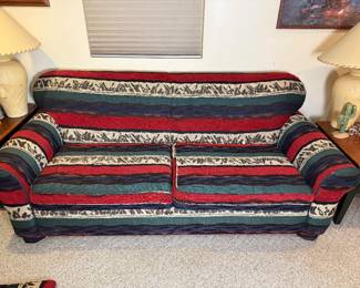Southwestern-style patterned couch