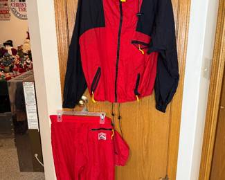 Vintage 1990s Marlboro Adventure Team nylon windbreaker and track pants set