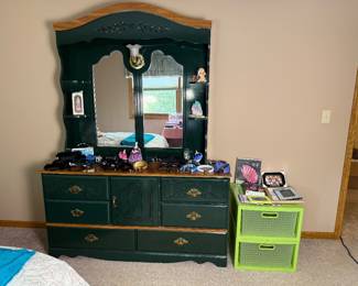 Dresser with Mirror and Built in light