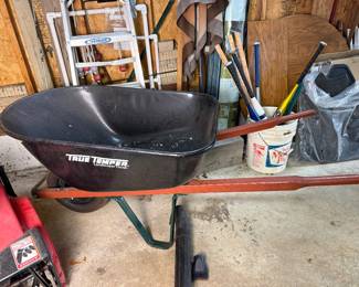 True Temper steel wheelbarrow