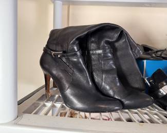 Coach Leather Healed Boots