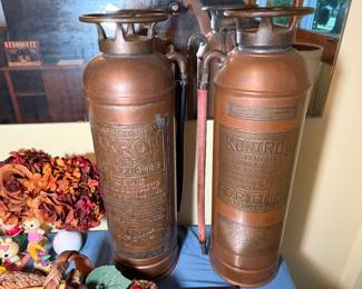 Brass soda-acid fire extinguishers