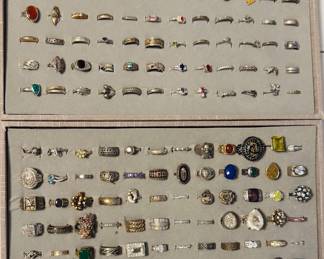 144 Sterling Silver Rings