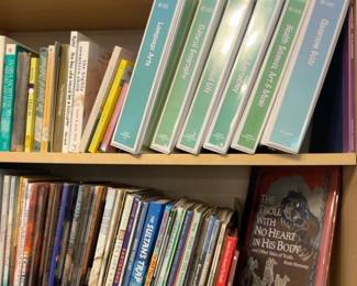 LE042 NAMC Lower Elementary curriculum binders and childrens folkloremythology books