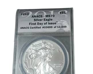 Silver Eagle First Day of Issue 2013