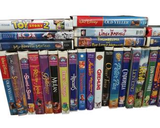 VHS TAPES Disney and Warner Bros.