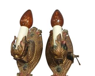 Vintage light sconces