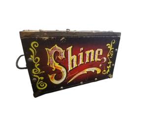 Vintage shoe shine box