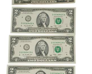 Two Dollar Silver Certificates