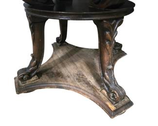Marble top entry table 1940s