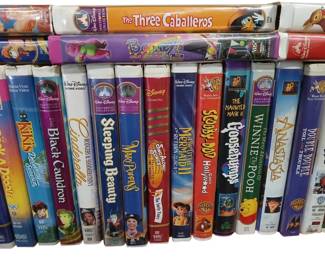 VHS TAPES Disney and Warner Bros.