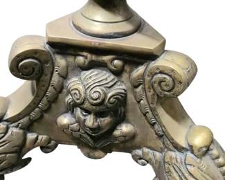 6 foot tall brass Candelabra's