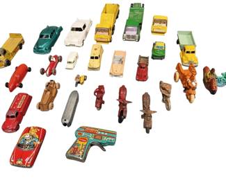 Tin and cast metal toys