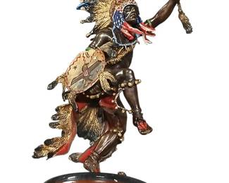 Bronze Spirit Of The Thunderbird dancer