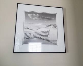 Framed beach photo