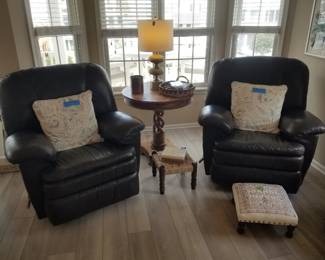 La-Z-Boy leather recliners