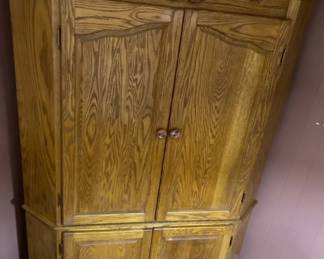 Oak Entertainment Cabinet