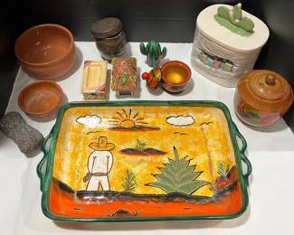 Southwestern Serving Decor